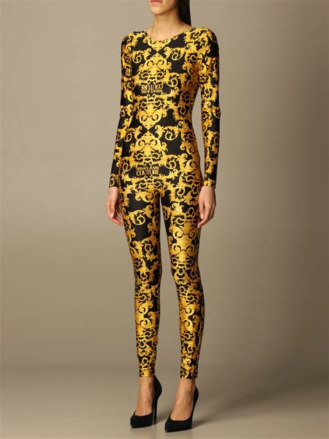 versace yoga women's jumpsuit|Versace couture jumpsuit.